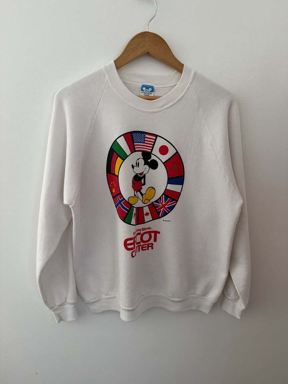 1982 VINTAGE Disney Walt Disney World Epcot Center X-Large White